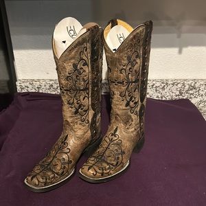 NWOT Women’s Corral Leather Cowboy Boots